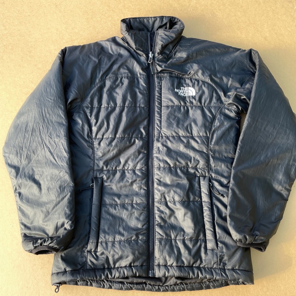 The North Face Puffer Jacket Womens XS Black Hiking Lightweight Quilted Zip Up